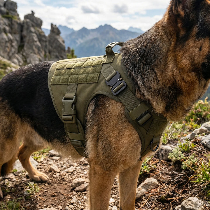 Canivex - Arnés táctico ajustable antitirones para perros