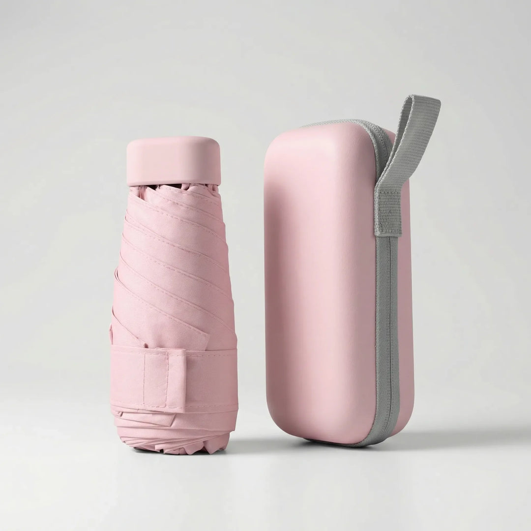 Canopiq - Paraguas de viaje compacto plegable con funda