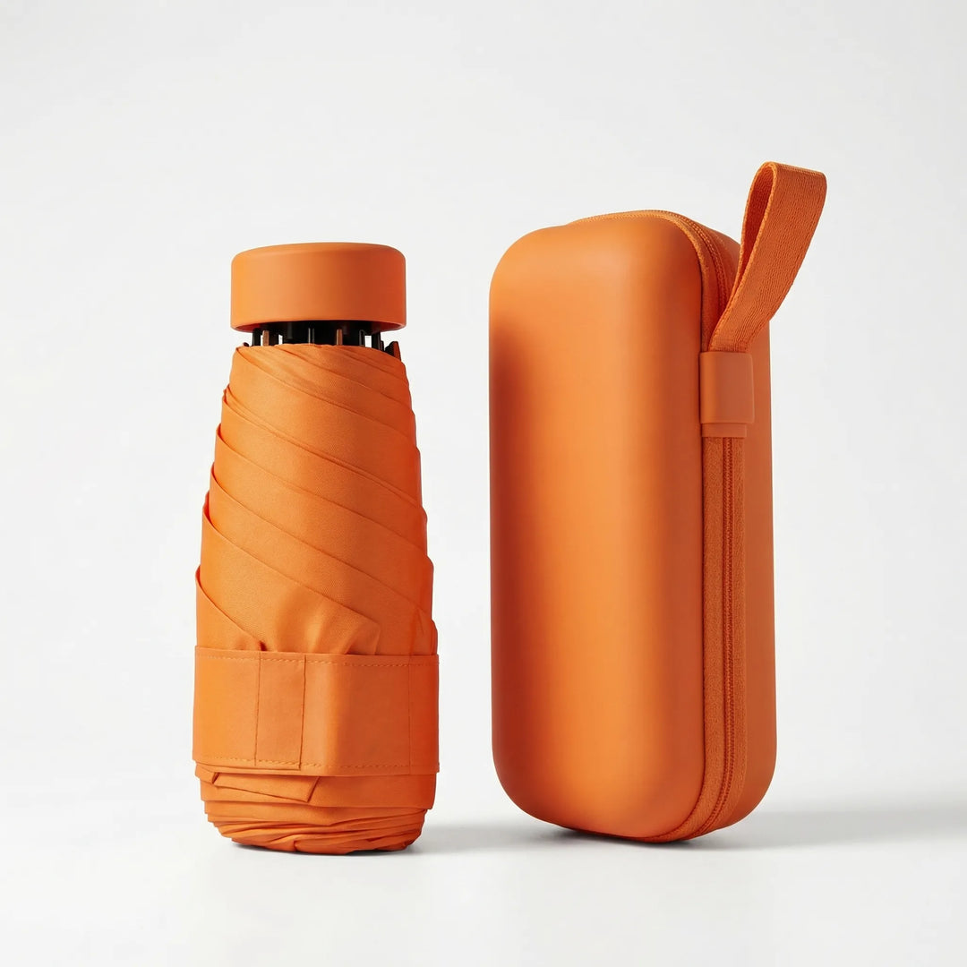 Canopiq - Paraguas de viaje compacto plegable con funda