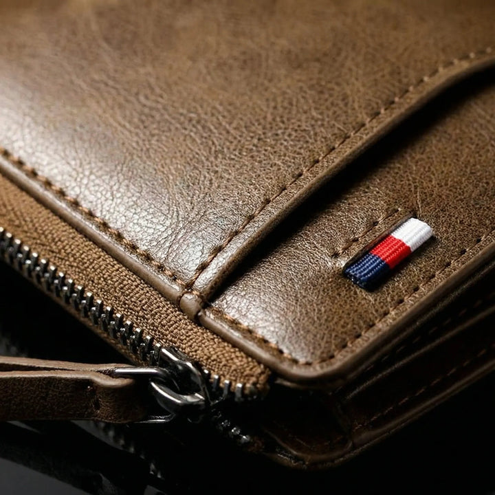 Cardova - Cartera plegable compacta con cierre de cremallera