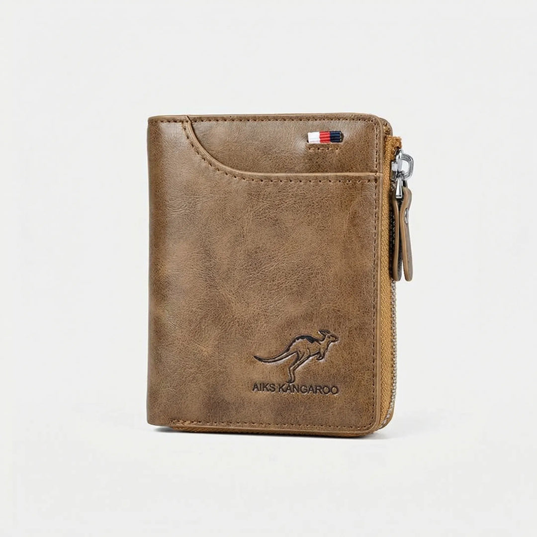 Cardova - Cartera plegable compacta con cierre de cremallera