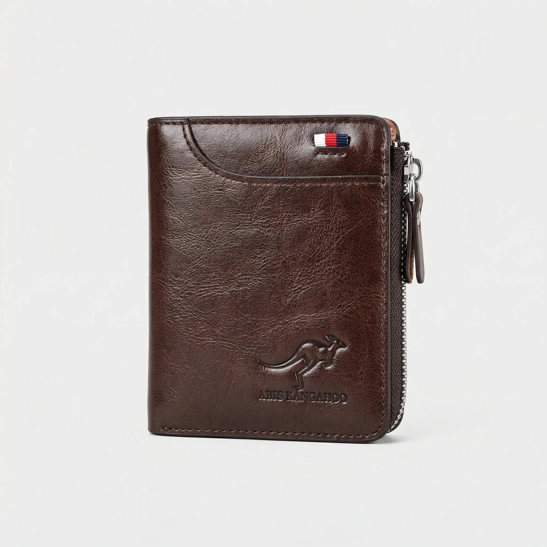 Cardova - Cartera plegable compacta con cierre de cremallera