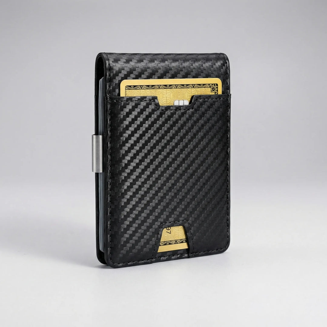 Cardura - Cartera delgada plegable con clip para billetes