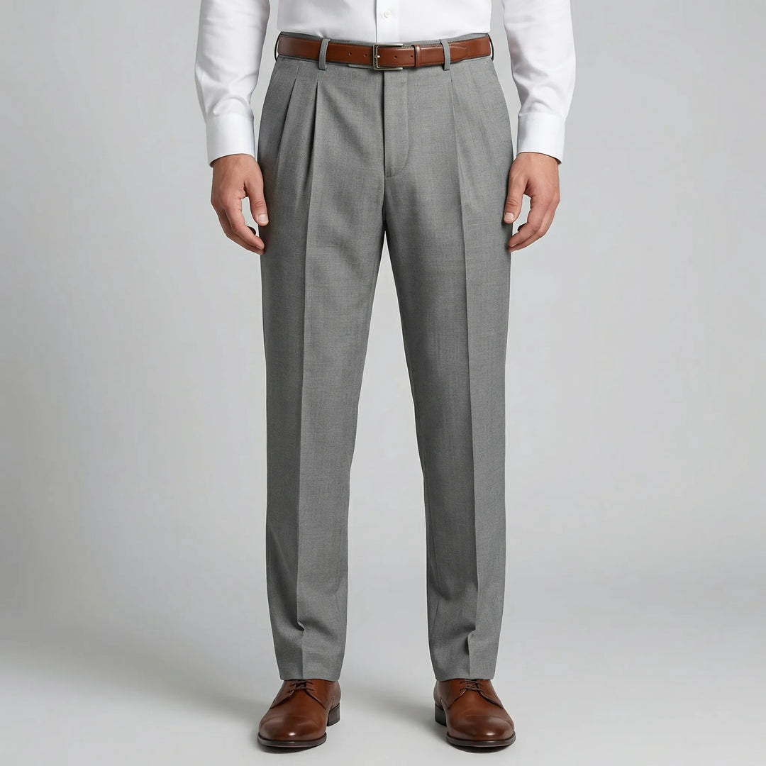 Pantalones de verano plisados ​​de corte relajado Casualve