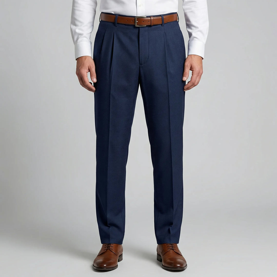 Pantalones de verano plisados ​​de corte relajado Casualve