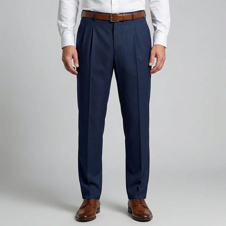 Pantalones de verano plisados ​​de corte relajado Casualve