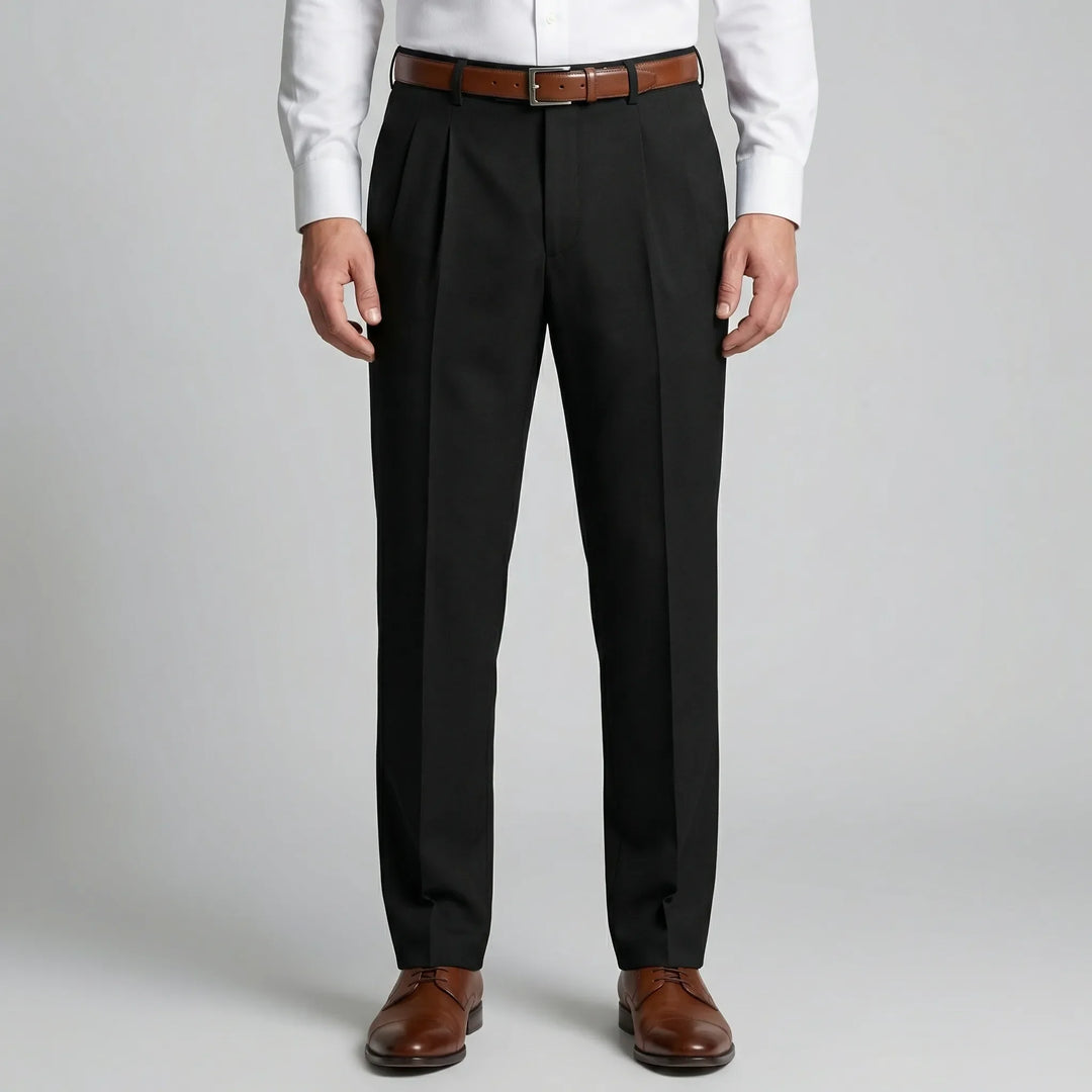 Pantalones de verano plisados ​​de corte relajado Casualve