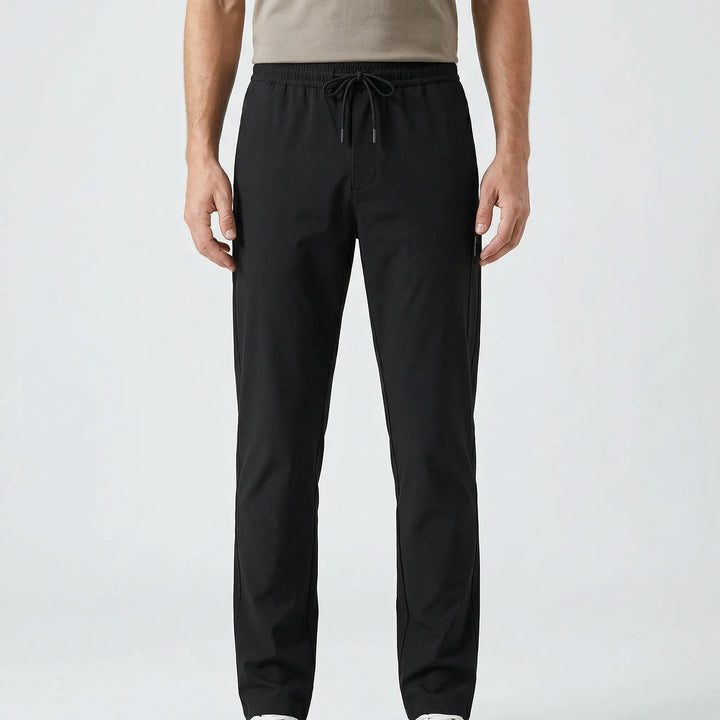 Pantalones chinos casuales de corte recto y ajustado para uso diario.