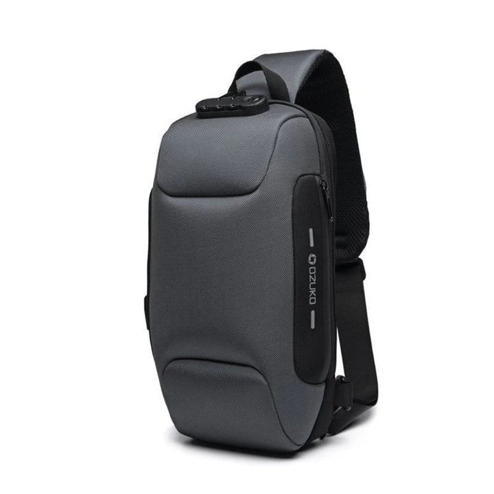 Bolso Cruzado de Tecnología Segura – Listo para Viajar con Puerto USB y Bolsillos Escondidos