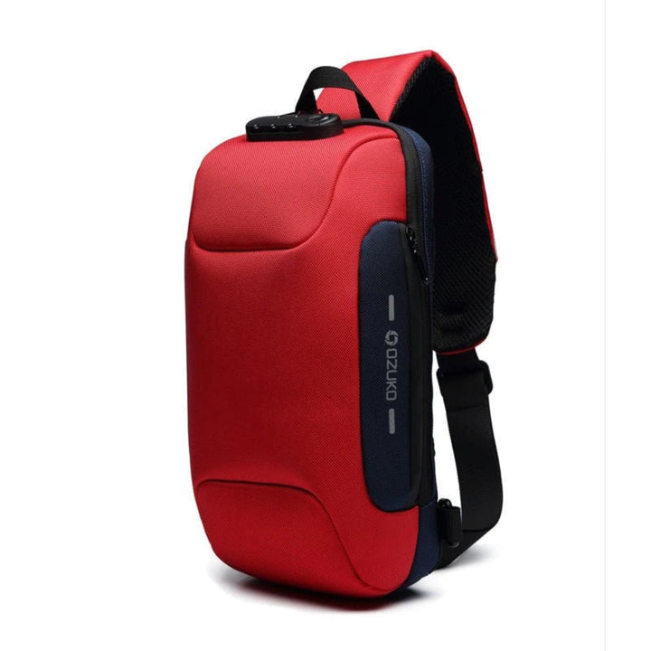 Bolso Cruzado de Tecnología Segura – Listo para Viajar con Puerto USB y Bolsillos Escondidos
