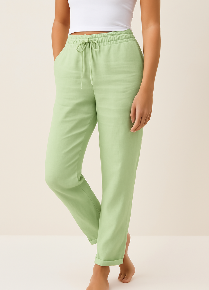 Pantalones de mezcla de lino: elegancia natural para cualquier ocasión