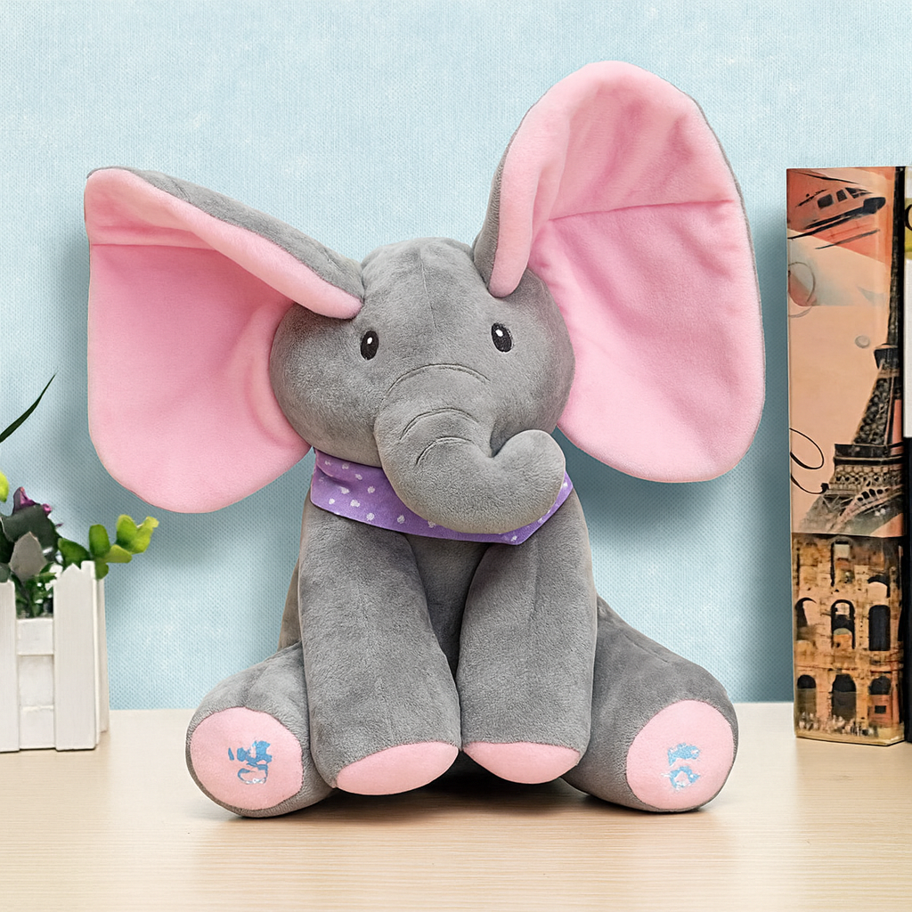 Juguete de Peluche Elefante Asomado