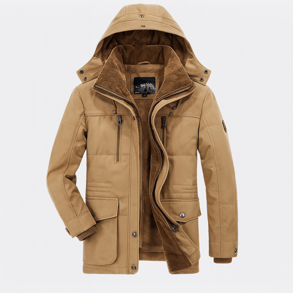 Chaqueta de Invierno Todo Clima para Hombres Caliente Impermeable Transpirable