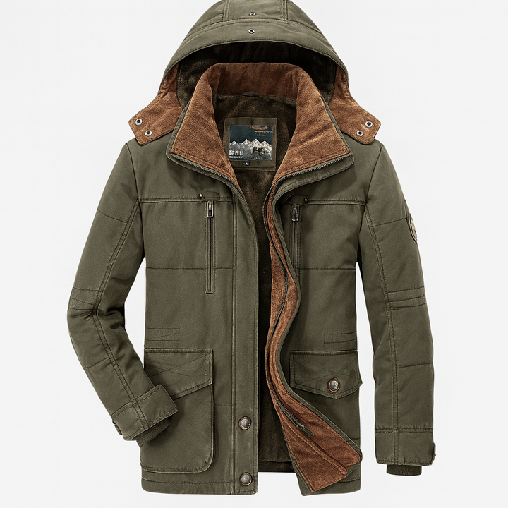 Chaqueta de Invierno Todo Clima para Hombres Caliente Impermeable Transpirable