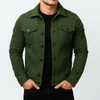 Chaqueta vaquera lisa informal para hombre