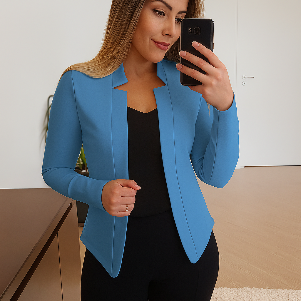 Blazer ligero de corte entallado para mujer
