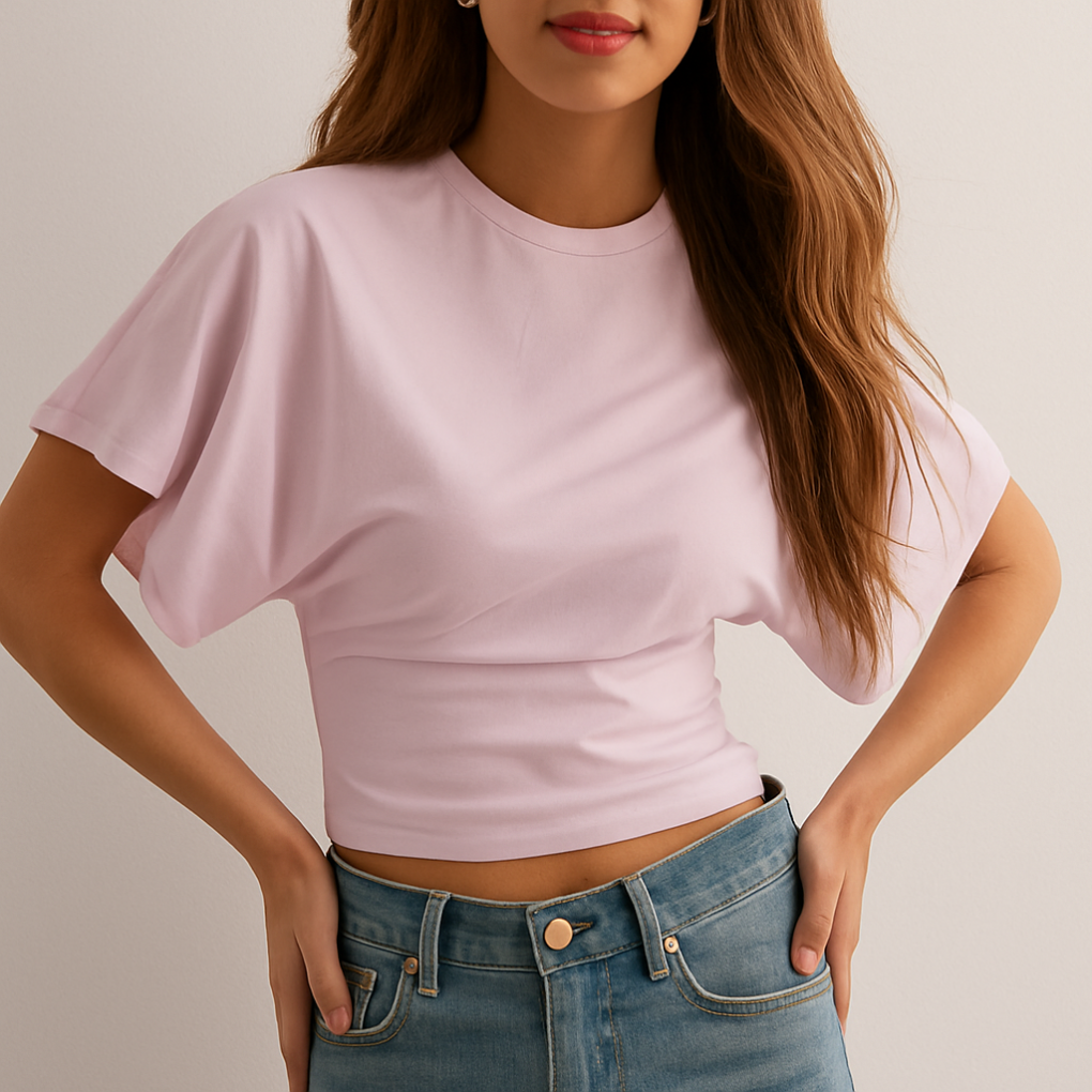 Camiseta de Verano Clásica Cuello Redondo