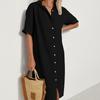 Vestido de Camisa de Lino para Mujeres