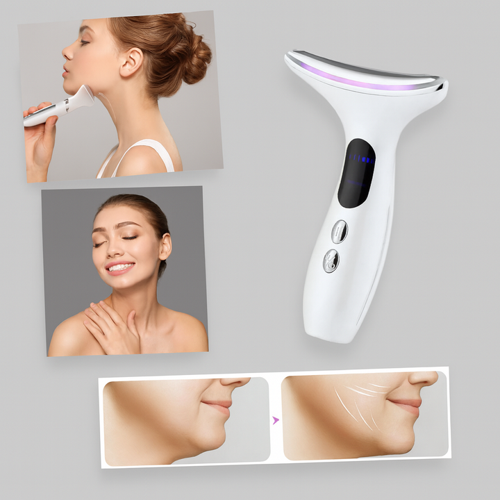 Dispositivo de Cuello y Cara – Herramienta de Cuidado de Piel Compacta
