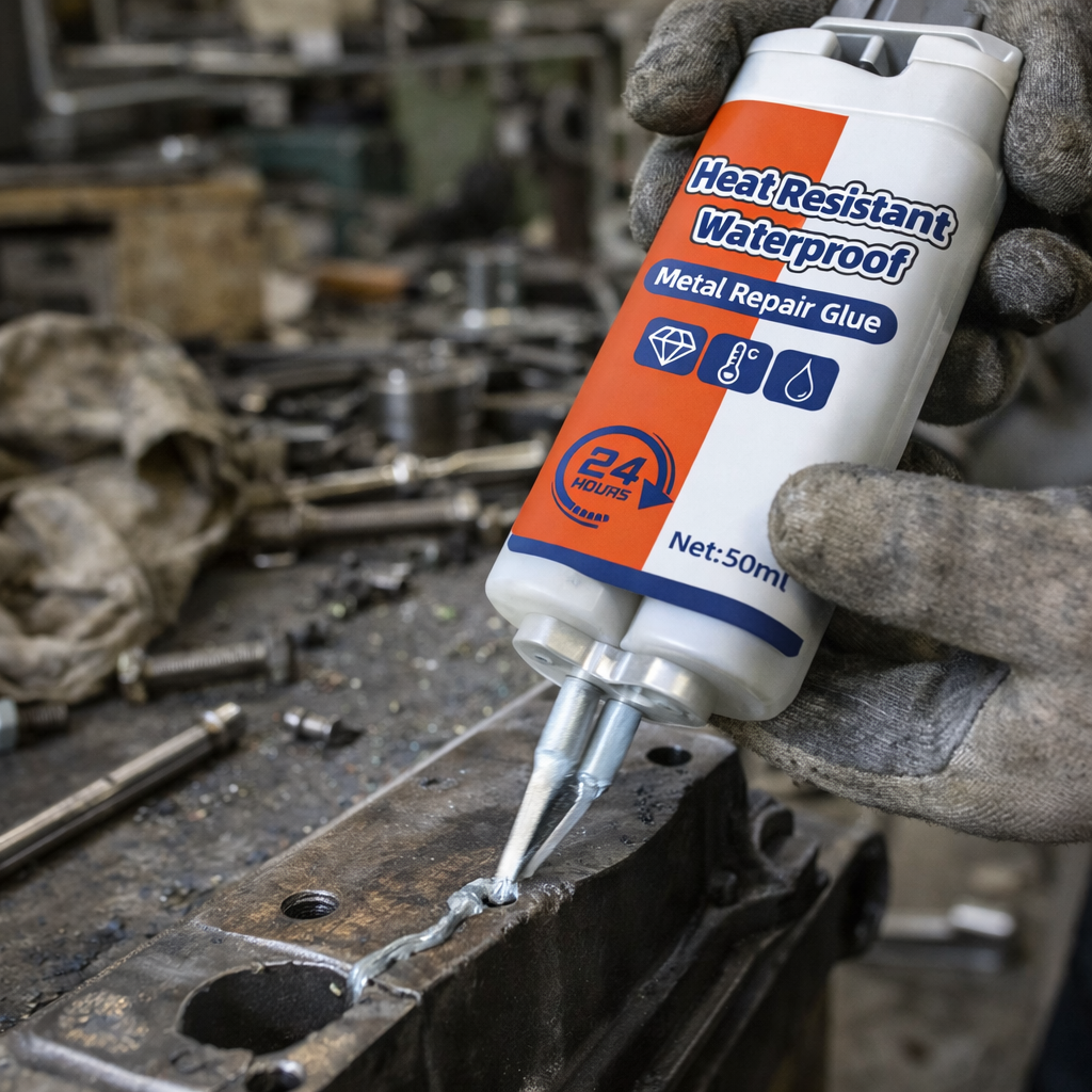 Adhesivo de Reparación de Metal de Dos Partes Resistente al Agua