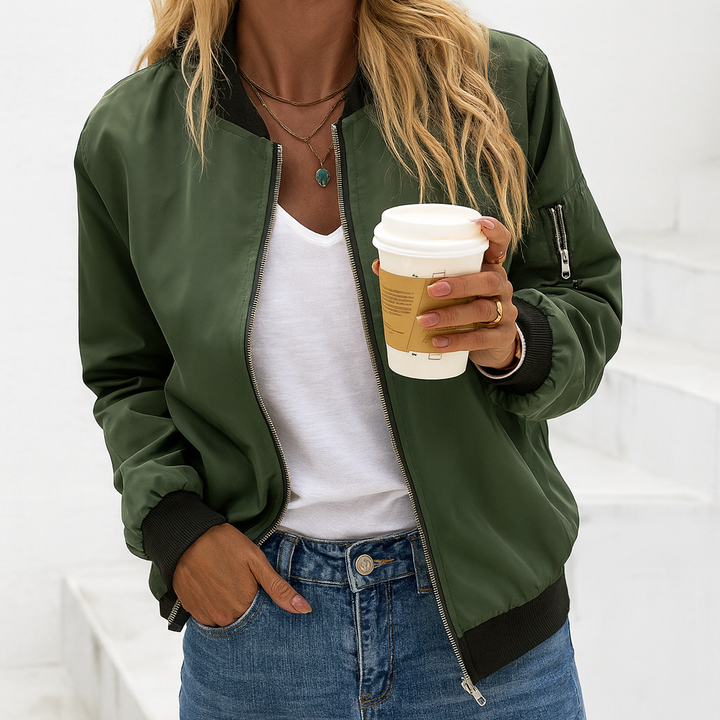 Chaqueta Bomber Clásica para Mujeres