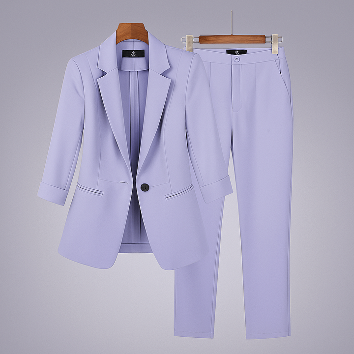 Conjunto de Traje Formal para Mujeres con Blazer y Pantalones
