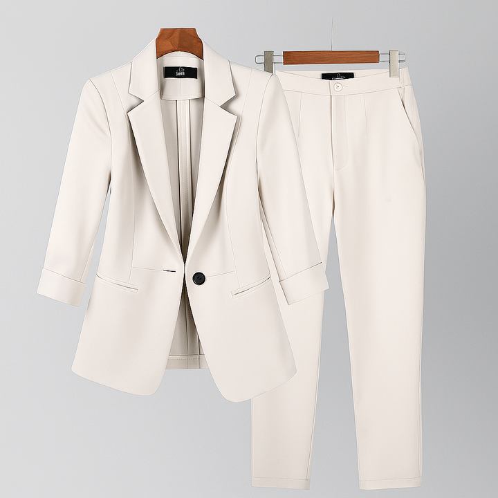 Conjunto de Traje Formal para Mujeres con Blazer y Pantalones