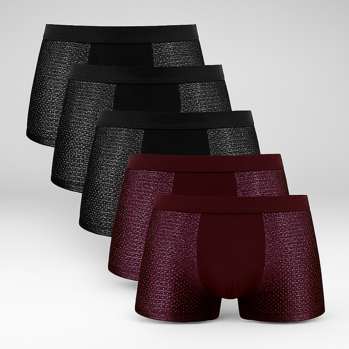 Pack de 5 calzoncillos bóxer de malla para hombre
