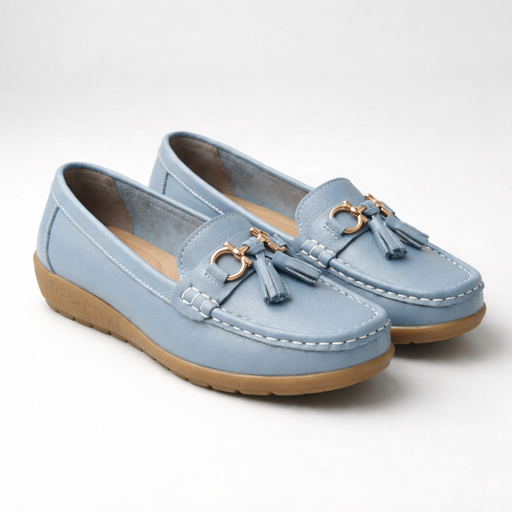 Mocasín Plano Sin Cordones Con Detalle De Tassel