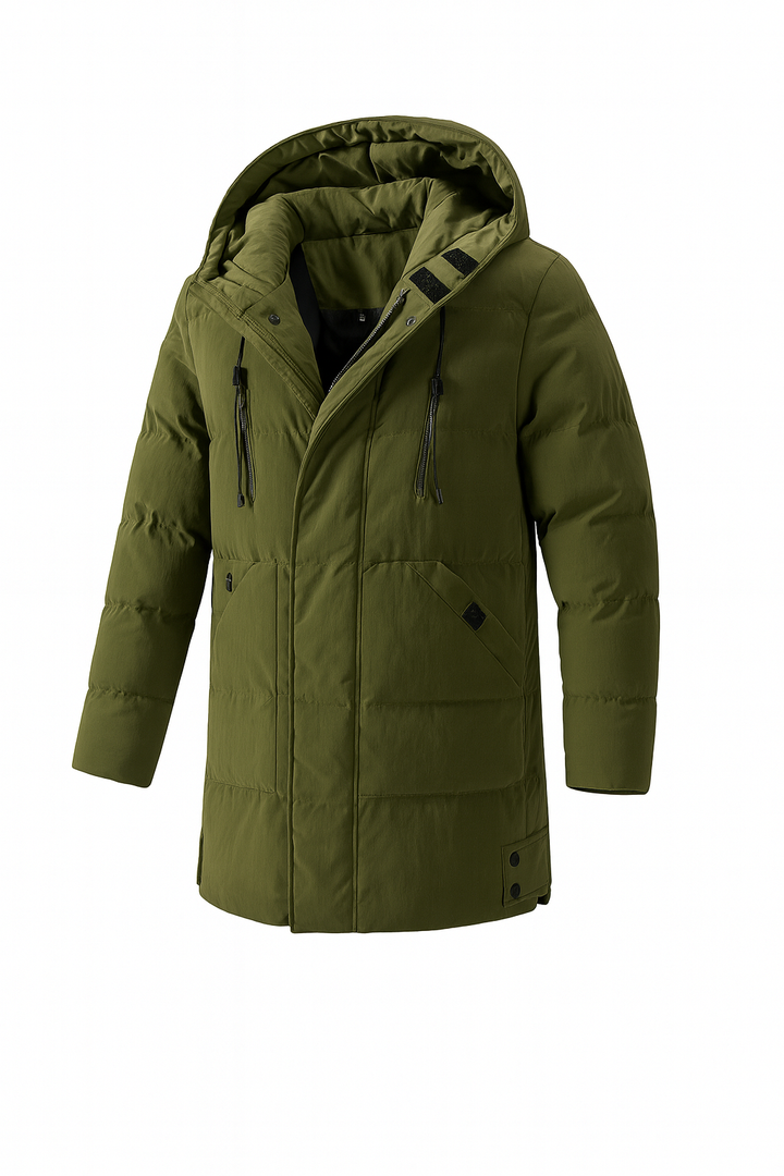Chaqueta con Capucha Aislada para Hombres – Calidez Funcional con Estilo Diario