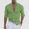 Ajuste Slim Collar Mandarin para Hombres