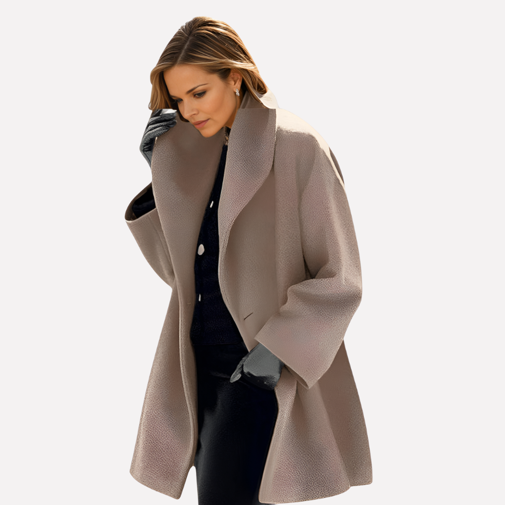 Chaqueta de Cuello Ancho para Mujeres