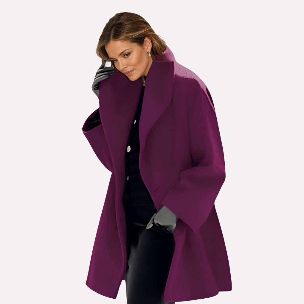 Chaqueta de Cuello Ancho para Mujeres