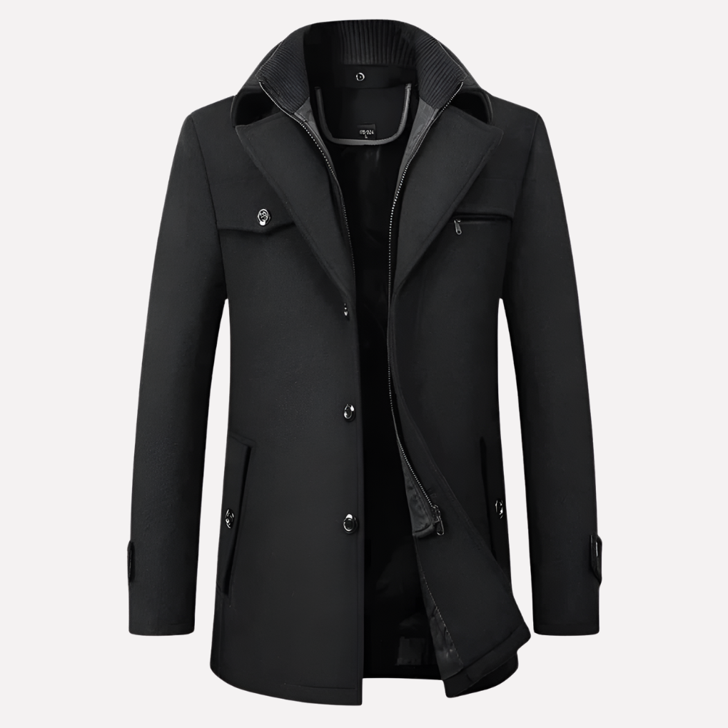 Chaqueta de Hombre con Solapa y Botones