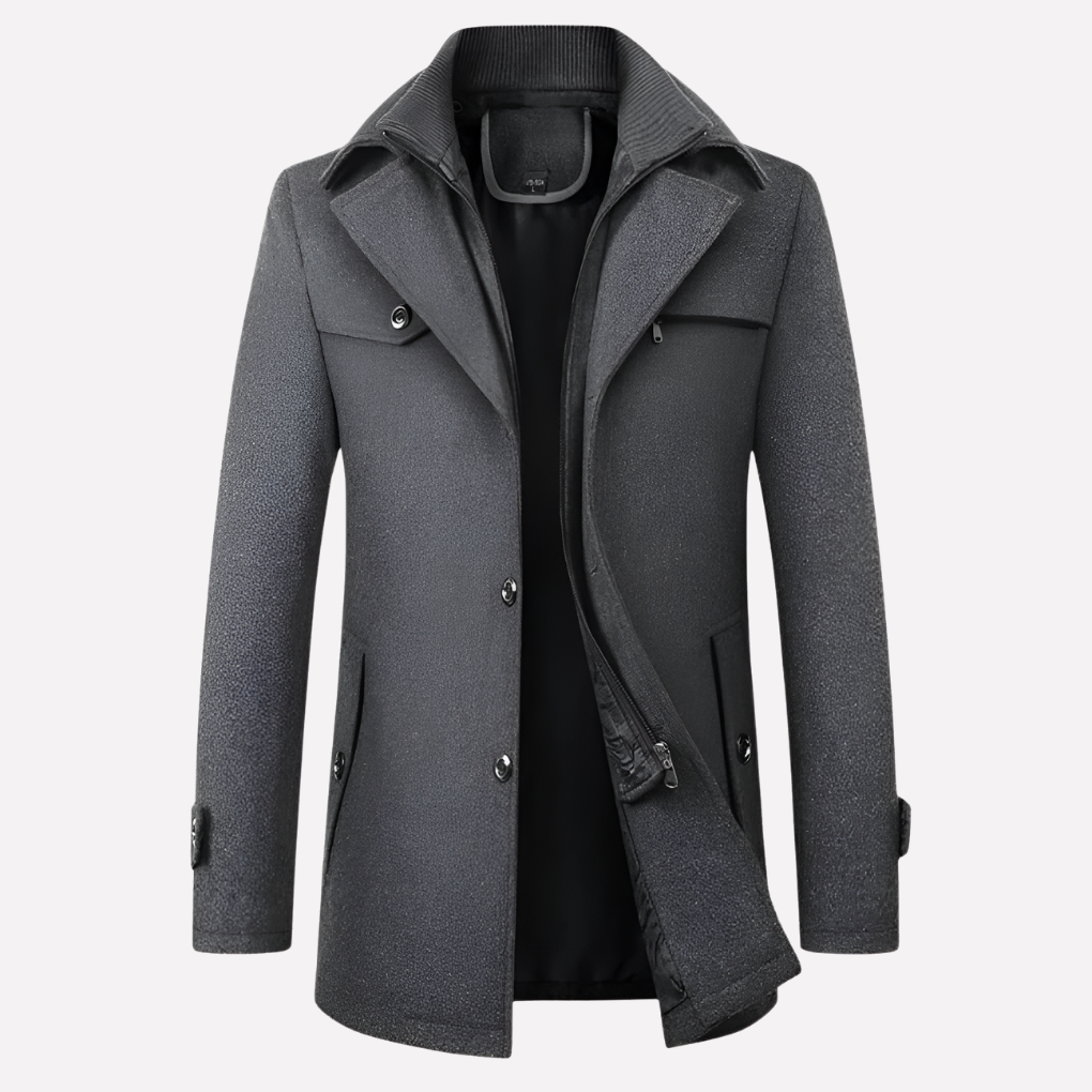 Chaqueta de Hombre con Solapa y Botones