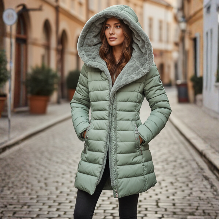Chaqueta de Invierno con Capucha para Mujeres