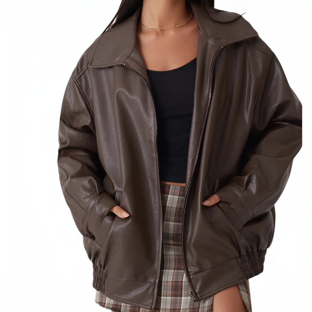 Chaqueta Bomber Grande para Mujeres