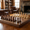 Juego de Ajedrez de Madera Plegable Estilo Torneo