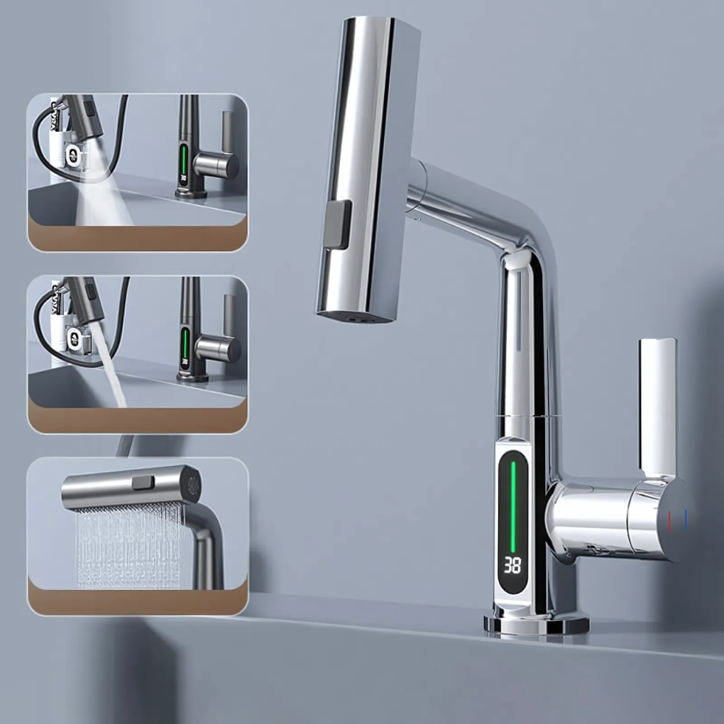 Grifo LED Flexible para Cocina y Baño