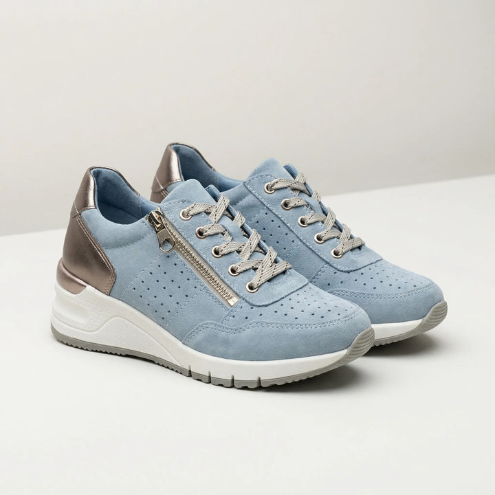 Chunkova - Zapatillas con suela de cuña gruesa