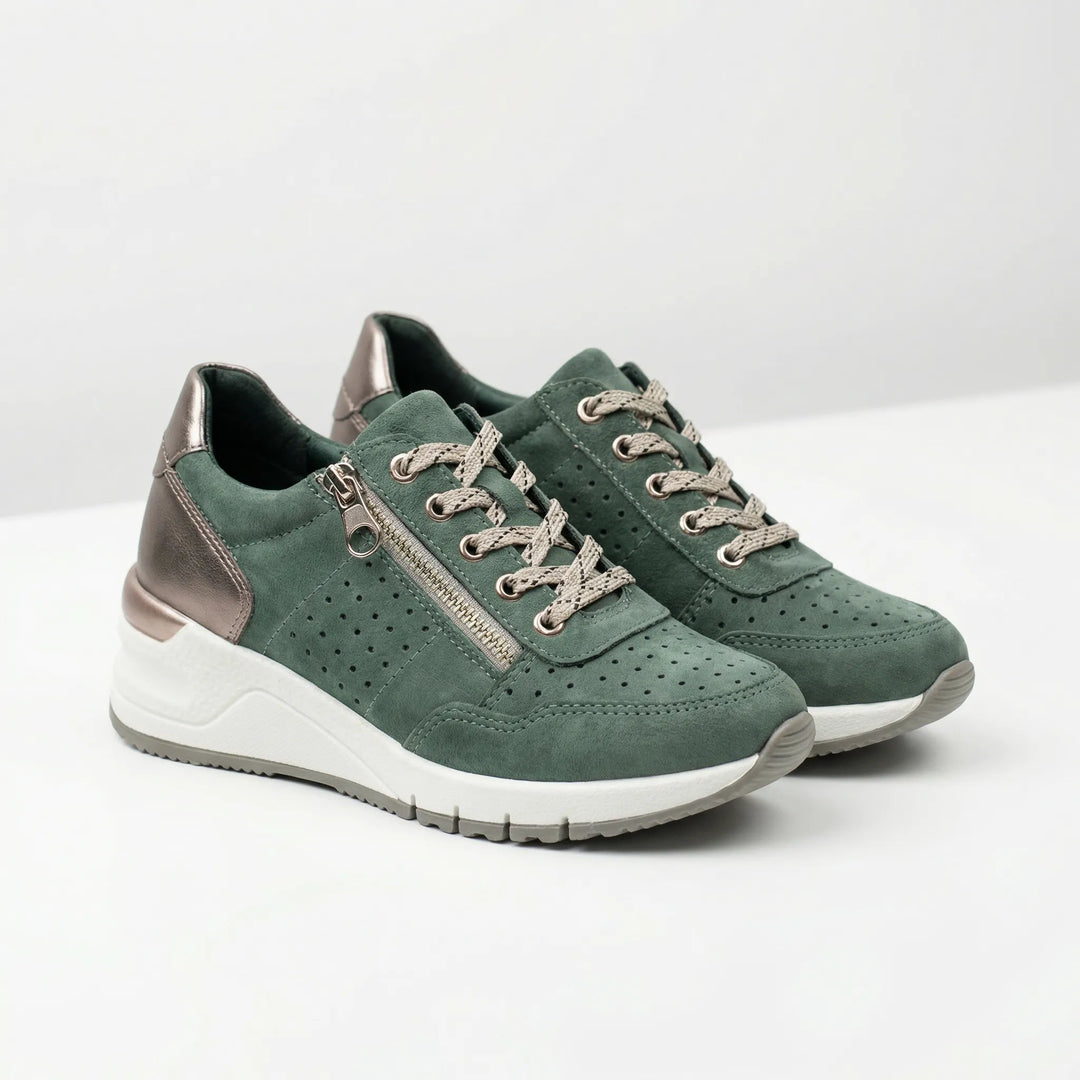 Chunkova - Zapatillas con suela de cuña gruesa