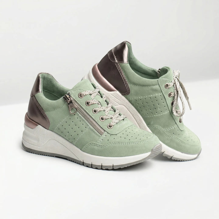 Chunkova - Zapatillas con suela de cuña gruesa