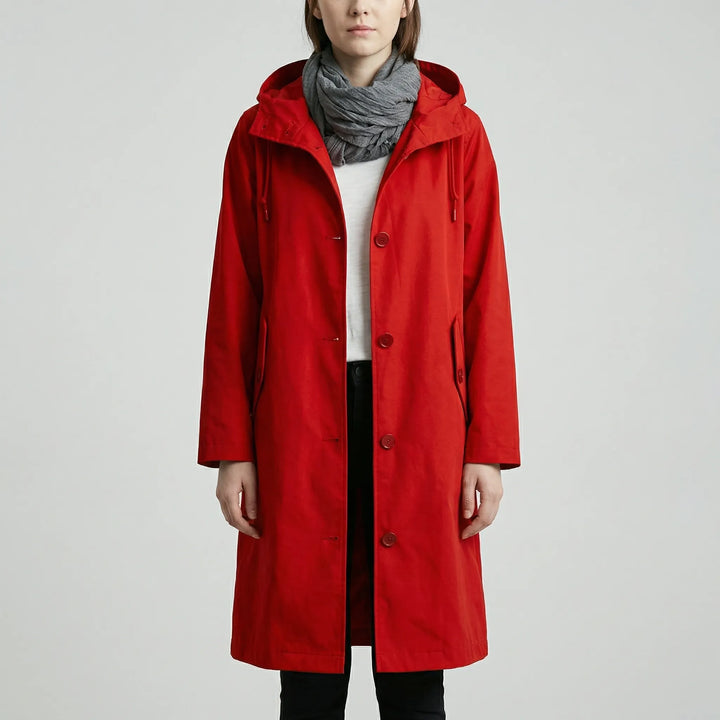 Clouddrape - Impermeable con capucha extragrande para mujer