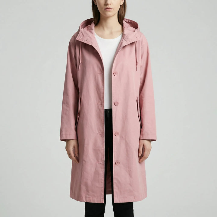 Clouddrape - Impermeable con capucha extragrande para mujer