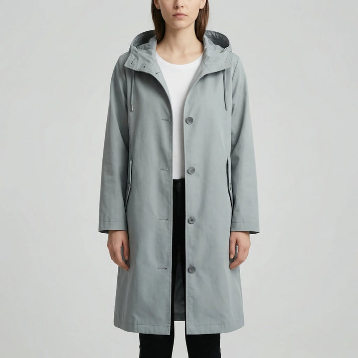 Clouddrape - Impermeable con capucha extragrande para mujer