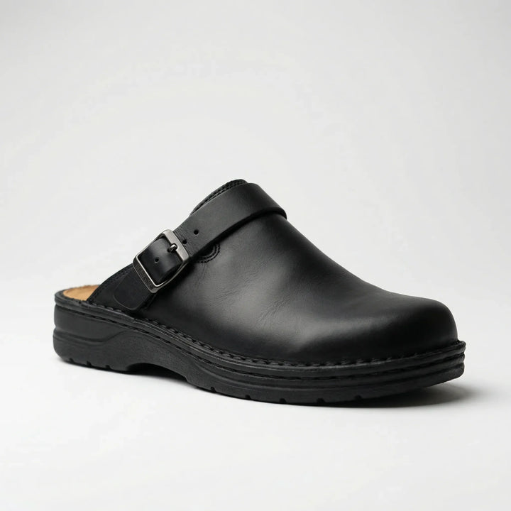 Cluvero - Pantuflas tipo mule con punta cerrada y sin cordones