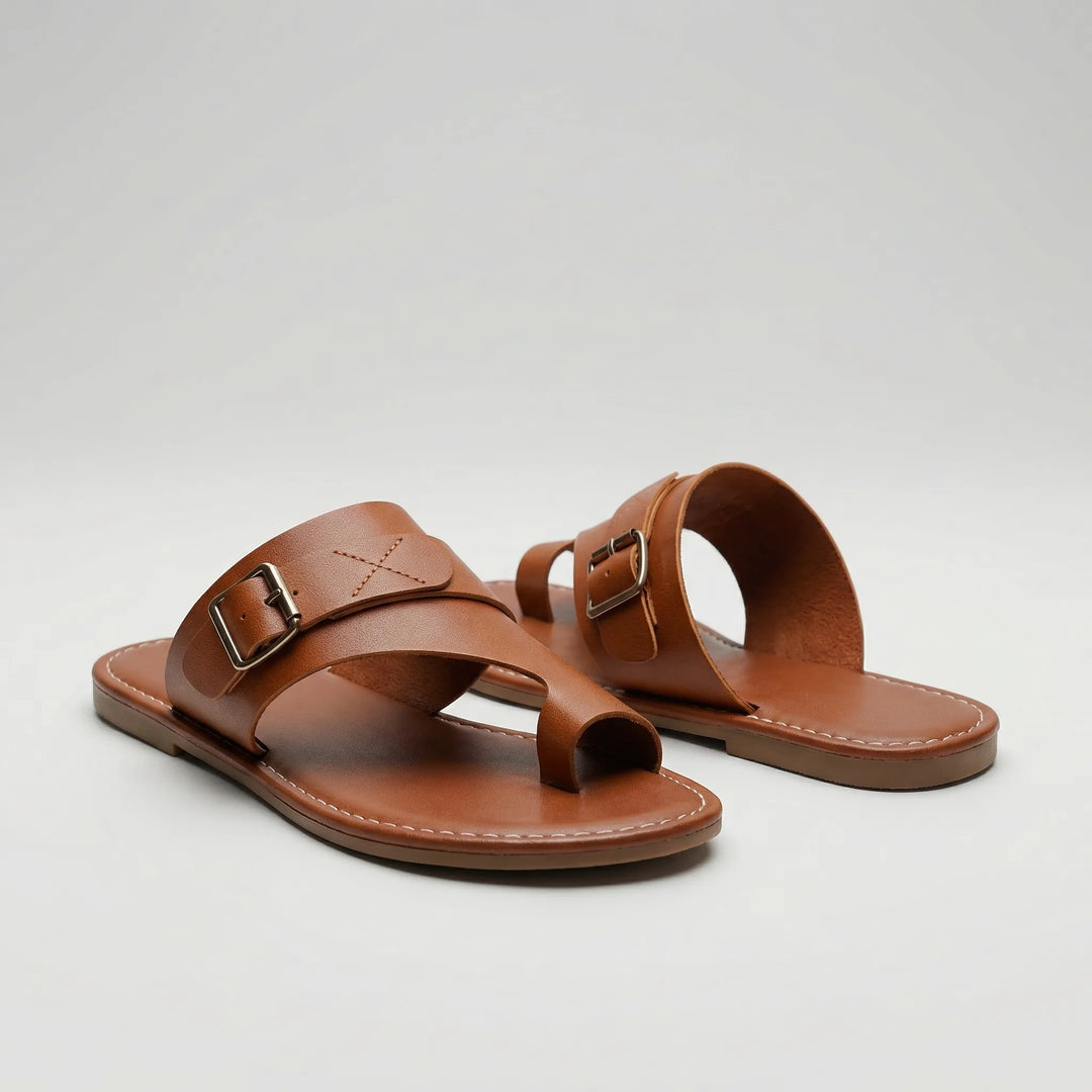 Coastelle - Sandalia sin cordones con punta abierta y hebilla