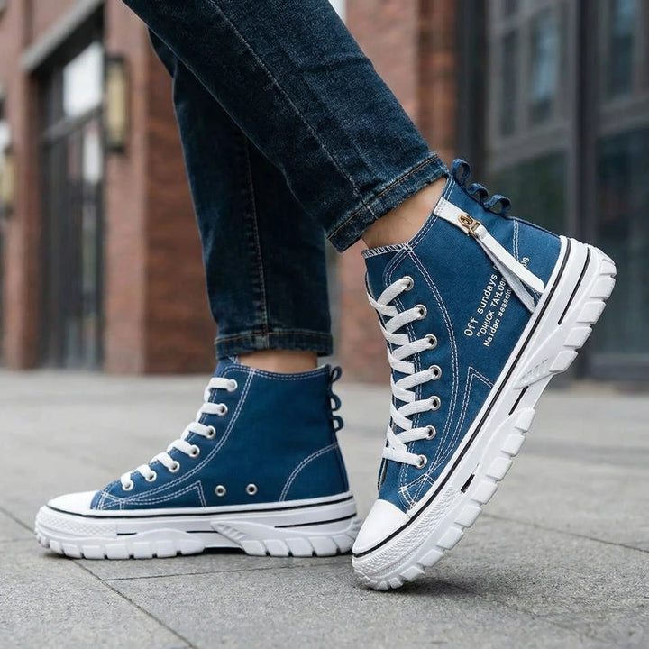 Colvane - Zapatillas altas de lona con cordones
