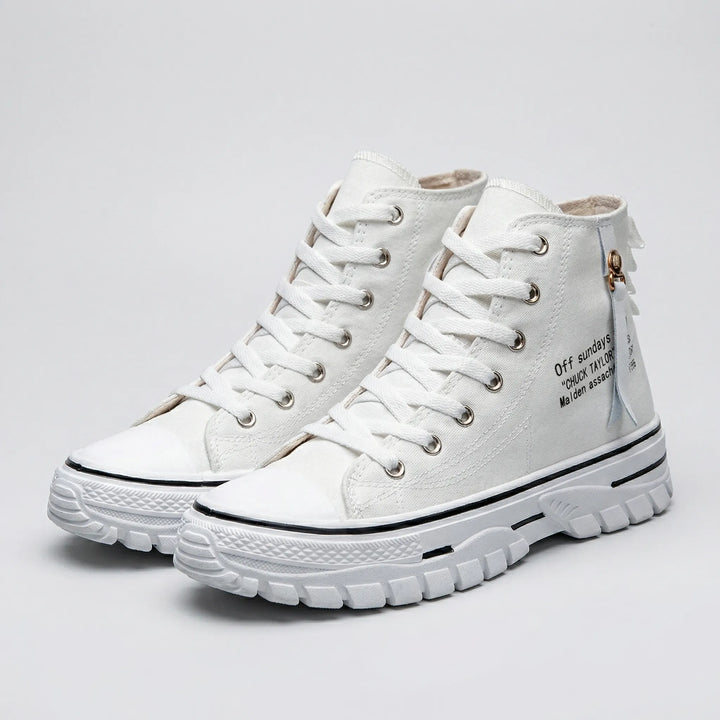Colvane - Zapatillas altas de lona con cordones