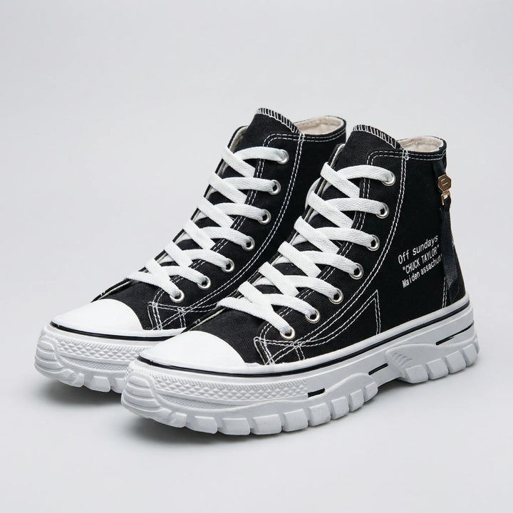 Colvane - Zapatillas altas de lona con cordones
